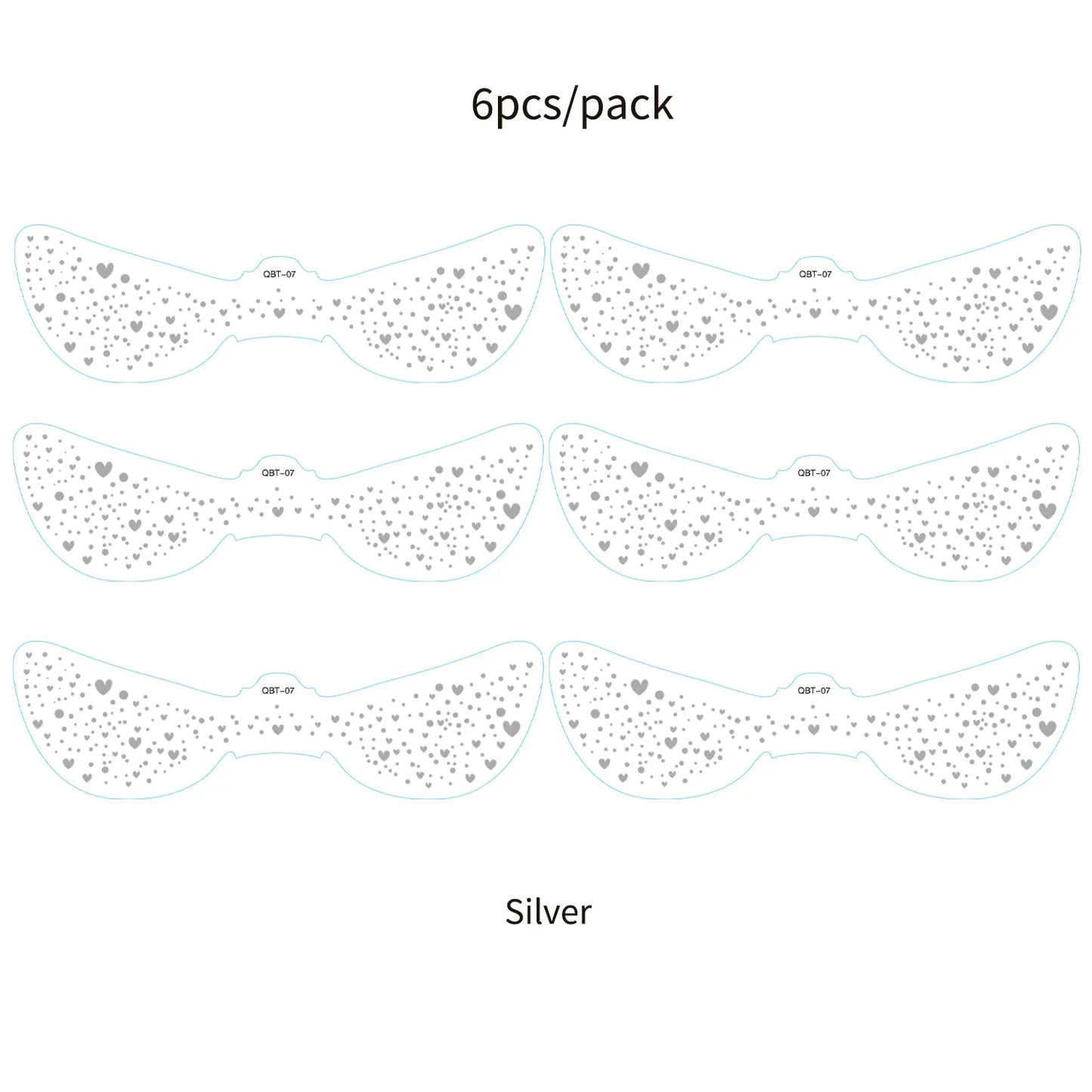 6Pcs Fake Freckle Stickers for Women Waterproof Golden Silver Glitter Temporary Tattoos for Face Makeup Holiday Music Party