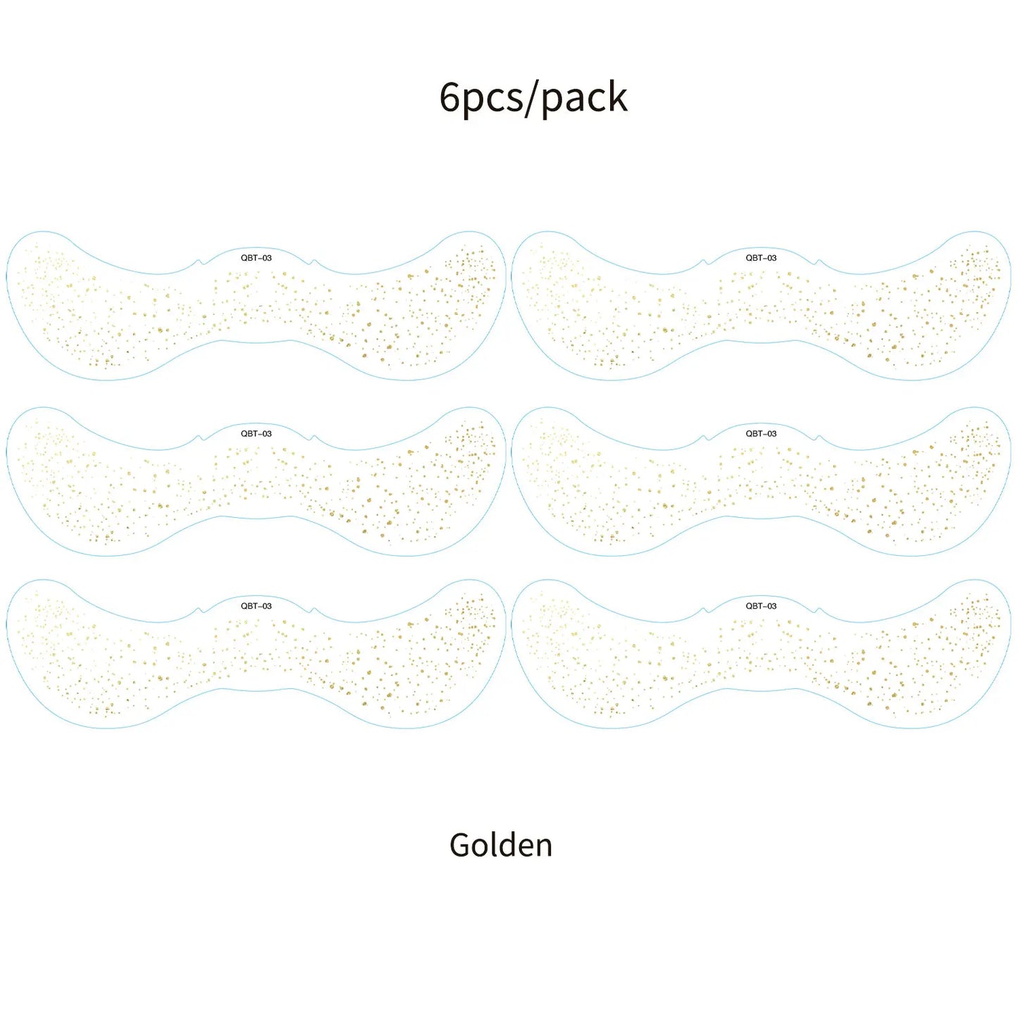6Pcs Fake Freckle Stickers for Women Waterproof Golden Silver Glitter Temporary Tattoos for Face Makeup Holiday Music Party