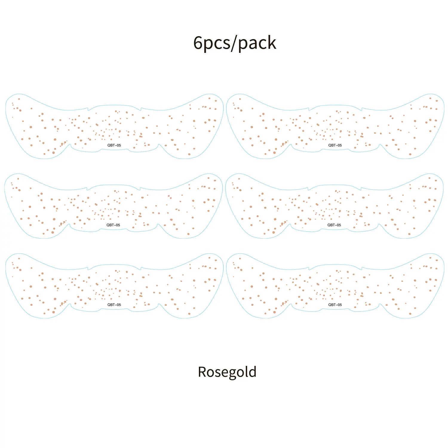 6Pcs Fake Freckle Stickers for Women Waterproof Golden Silver Glitter Temporary Tattoos for Face Makeup Holiday Music Party